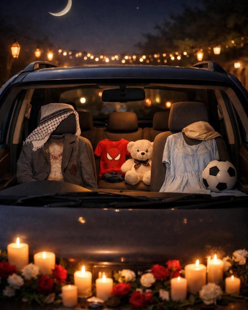 They went out to buy Eid clothes, and returned in shrouds