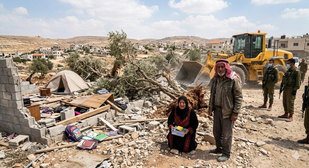 تحت مجهر العدالة: سياسات الاقتلاع والتجهيل القسري في التجمعات الفلسطينية المهددة