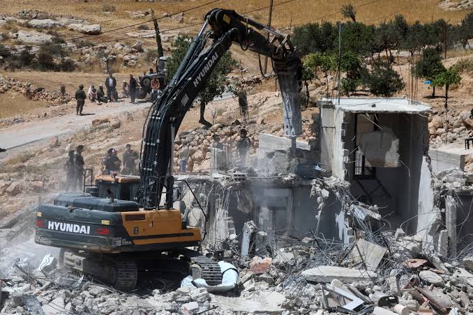 “Union for Justice”: The Occupation Carried Out More Than (45) Demolition Operations in the West Bank Last Month